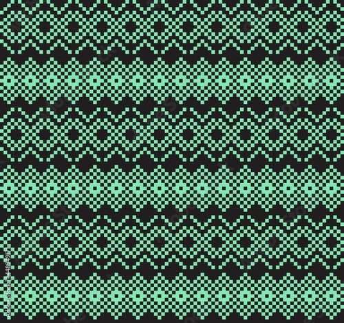 Pastel Christmas Fair Isle Seamless Pattern Background