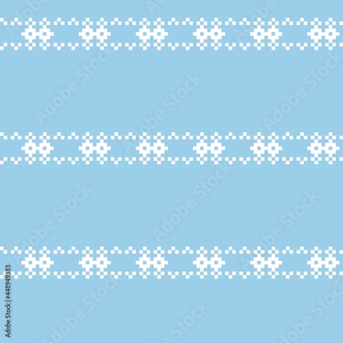 Pastel Christmas Fair Isle Seamless Pattern Background