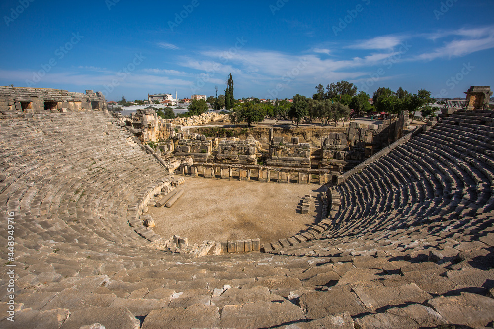 Rock tombs and the Demre-Mira Theater
