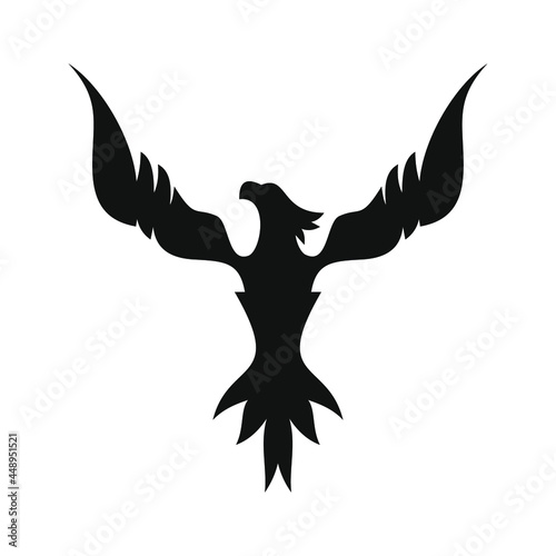 phoenix bird black logo 