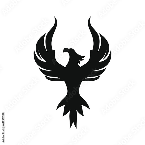 phoenix bird black logo 