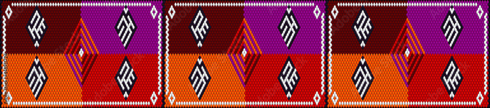 Fototapeta premium pattern, texture, fabric, textile, design, color, art, carpet, cloth, decoration, traditional, fashion, material, colorful, wool, ethnic, woven, rug, embroidery, ornament, old, culture, wallpaper, red