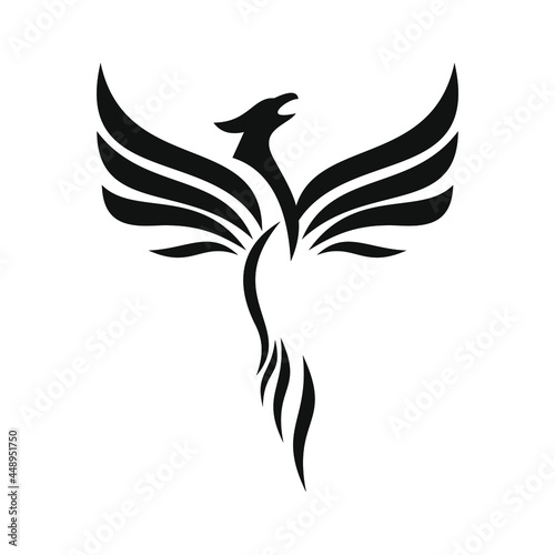 phoenix bird black logo 