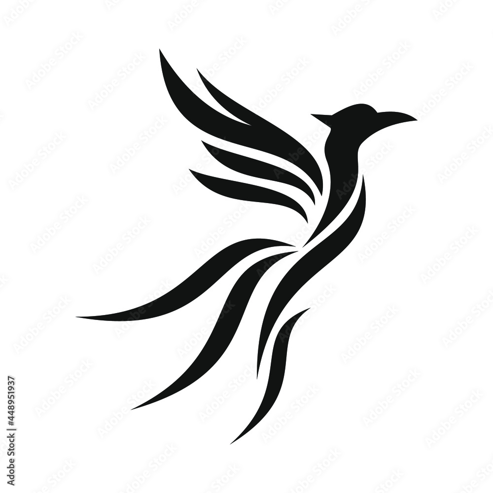 phoenix bird black logo phoenix bird black logo