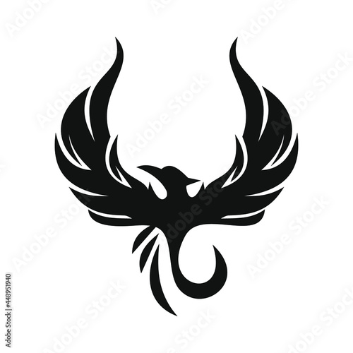 phoenix bird black logo 