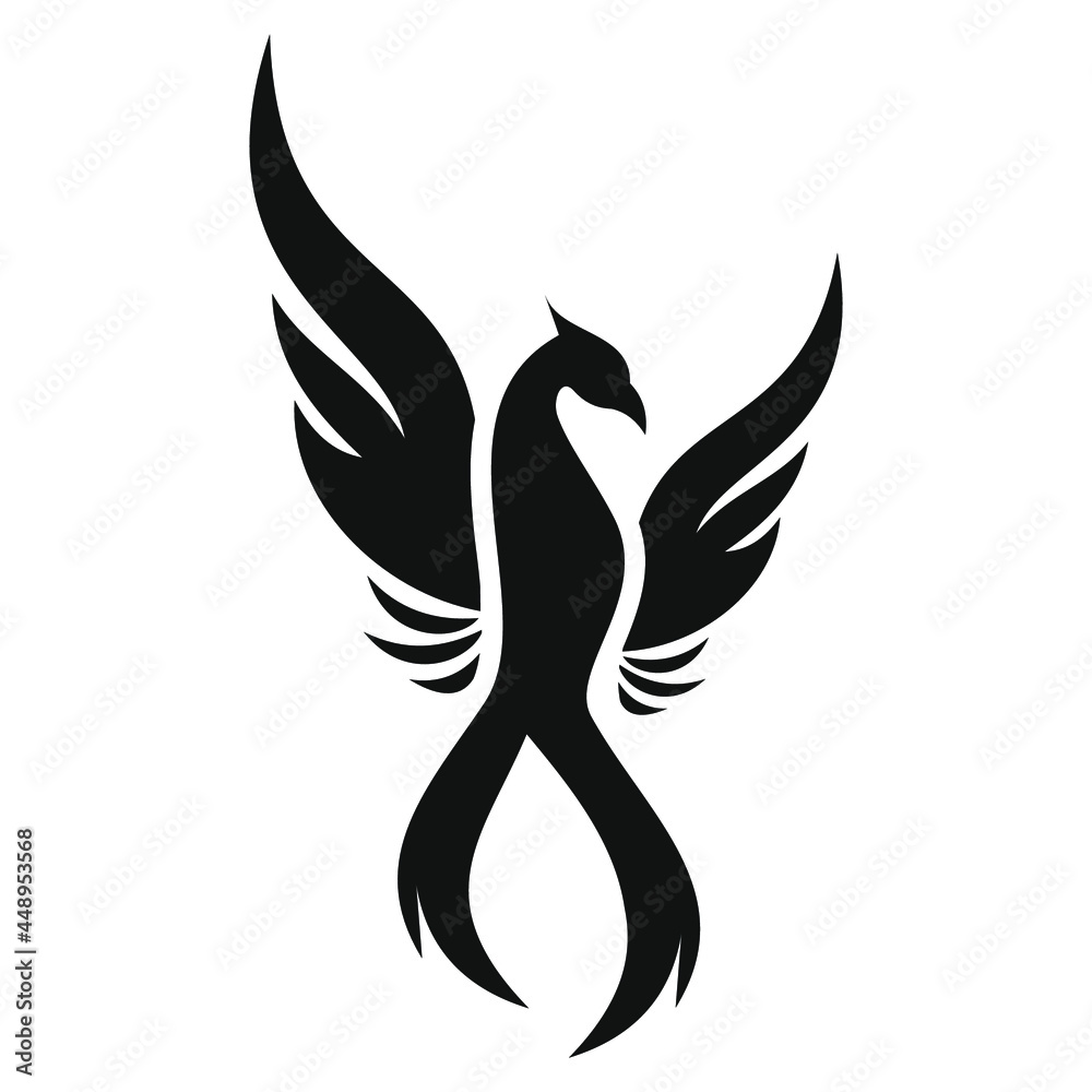 phoenix bird black logo phoenix bird black logo