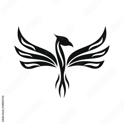 phoenix bird black logo 