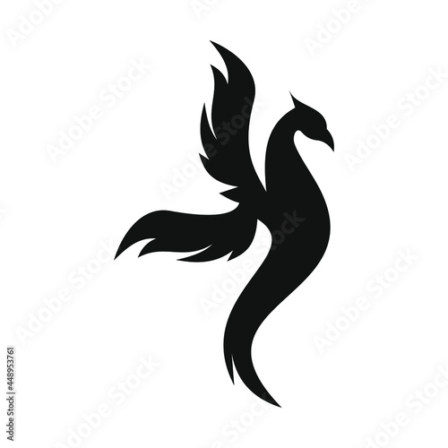 phoenix bird black logo 
