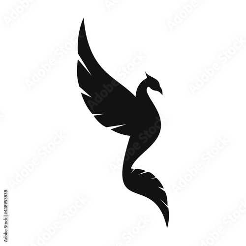 phoenix bird black logo 