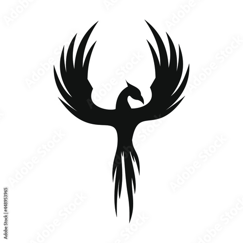 phoenix bird black logo 