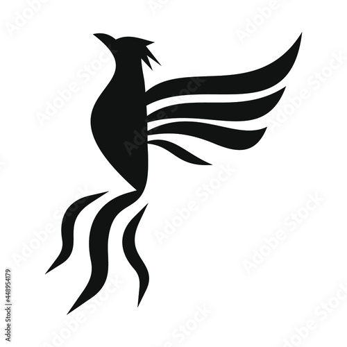 phoenix bird black logo 