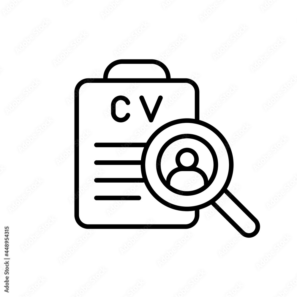 CV icon vector set. Resume illustration sign collection. user data user data. CV icon vector set. Resume illustration sign collection. user data user data.