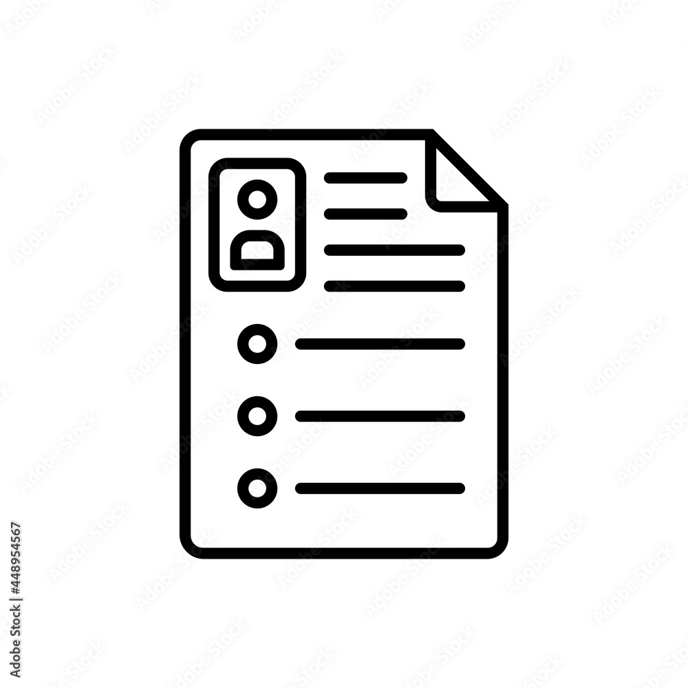 CV icon vector set. Resume illustration sign collection. user data user data. CV icon vector set. Resume illustration sign collection. user data user data.