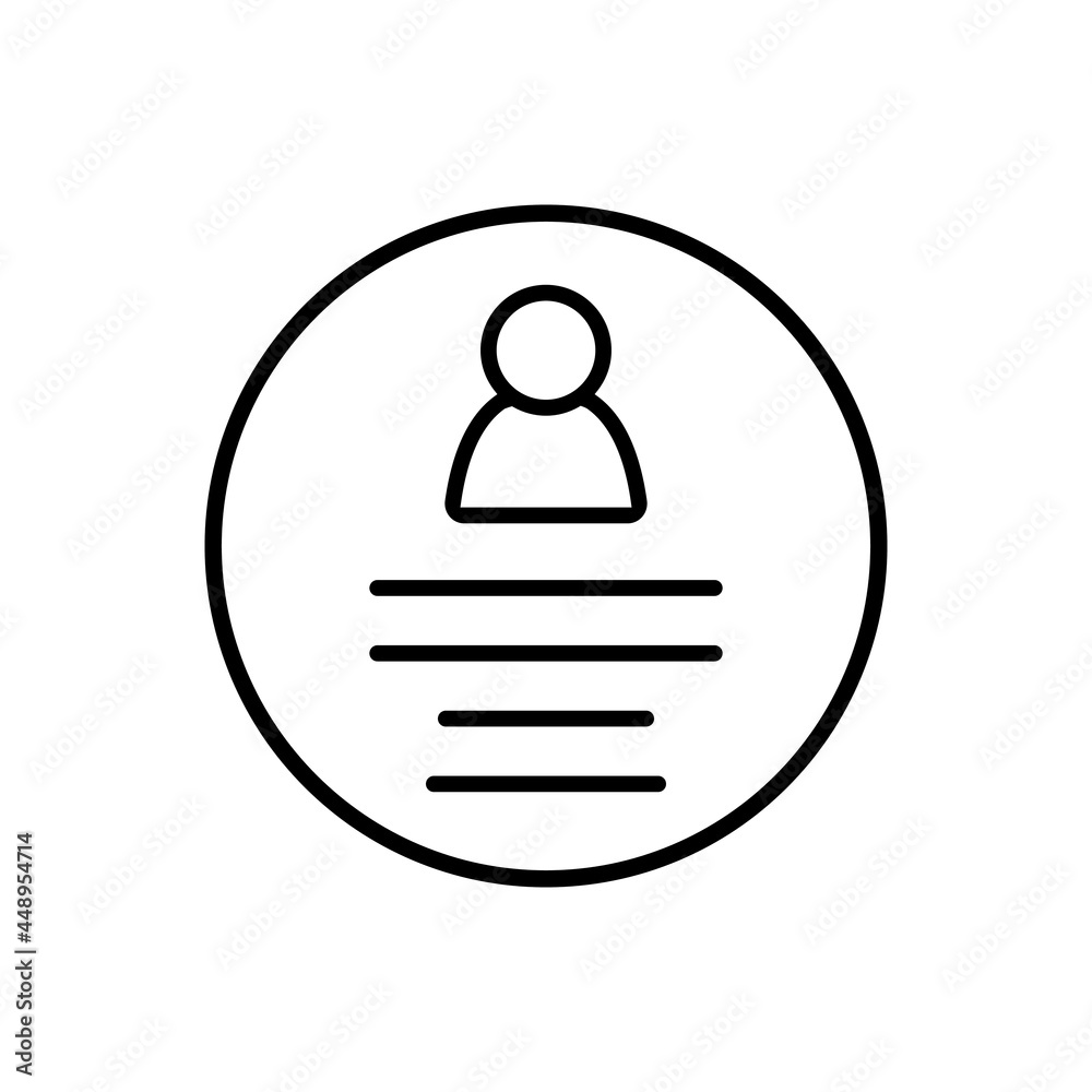 CV icon vector set. Resume illustration sign collection. user data user data. CV icon vector set. Resume illustration sign collection. user data user data.