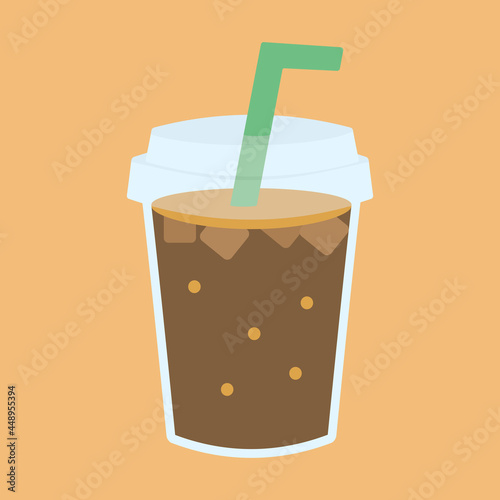シンプルでかわいいコーラのイラスト