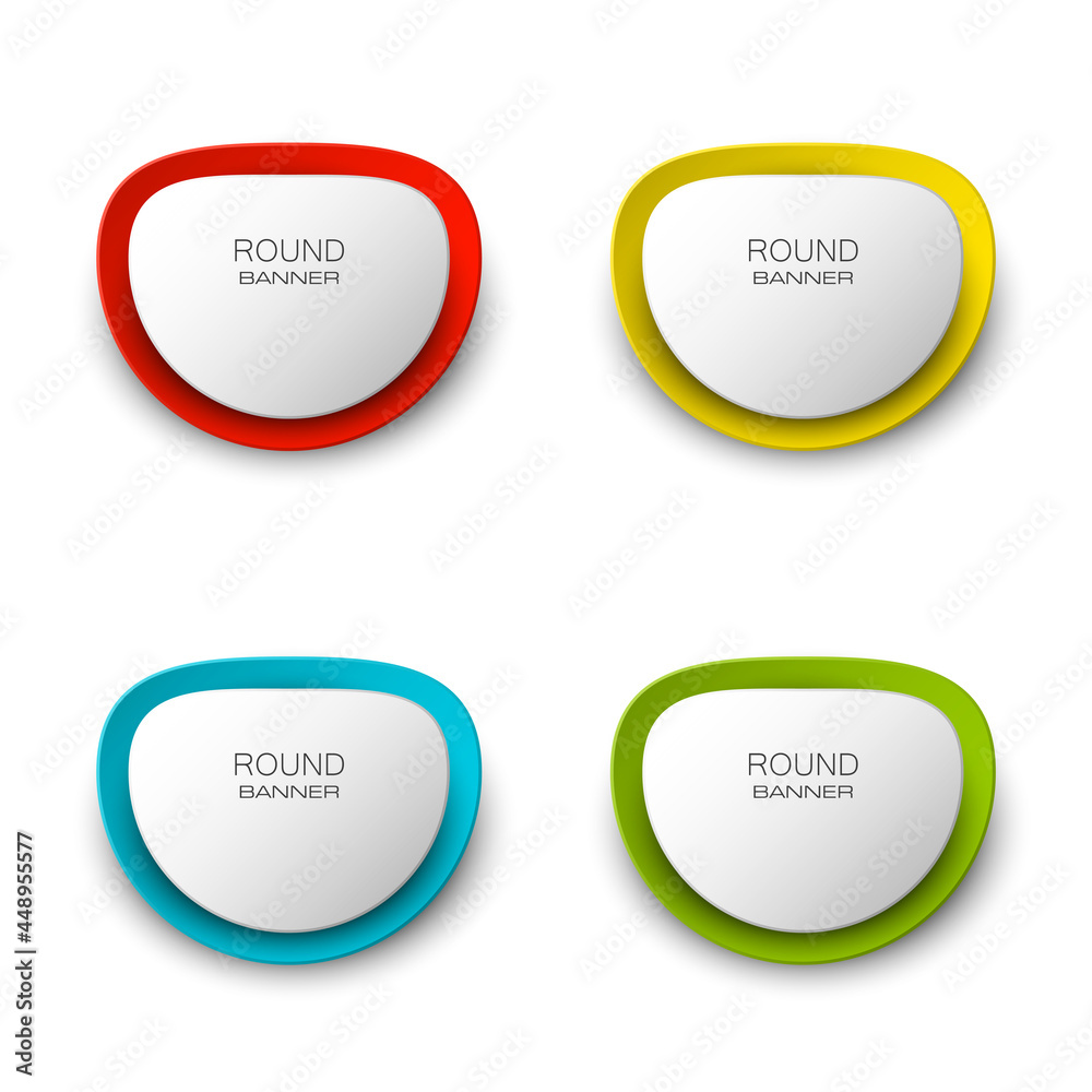 label to place text. Banners set. Abstract shape background. Egg Form for presentation. label to place text. Banners set. Abstract shape background. Egg Form for presentation.