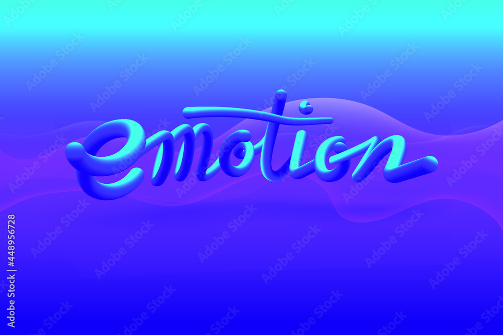 Typo Emotion on Purple Background Typo Emotion on Purple Background