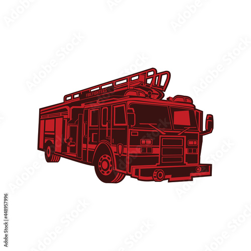 red fire truck