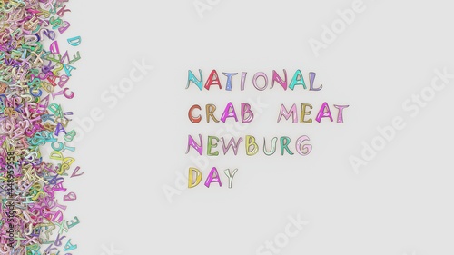 National crab meat Newburg day photo