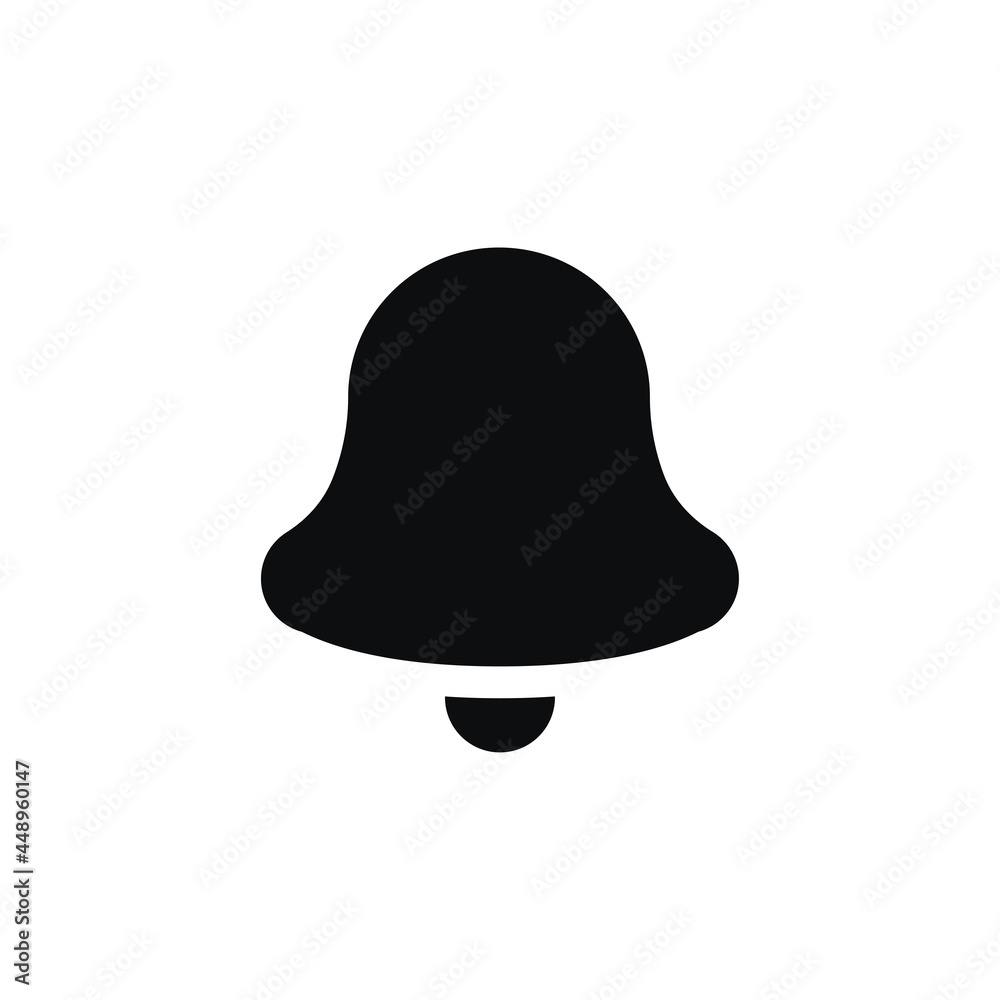 Notification icon in the form of a bell for ui social media, mobile app. Vector illustration. Notification icon in the form of a bell for ui social media, mobile app. Vector illustration.