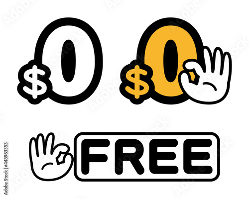 $0　FREE：販促用POPアイコンセット