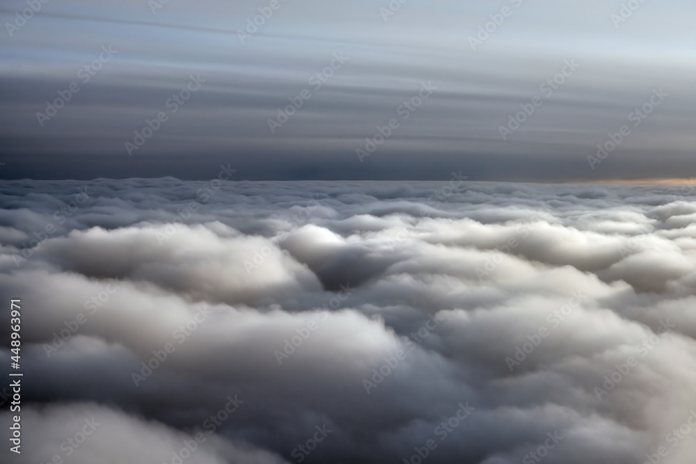 A close up of a cloud