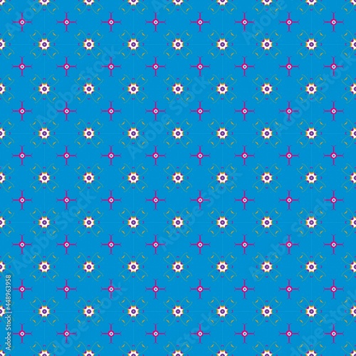 Seamless abstract geometrical pattern, colored digital illustration