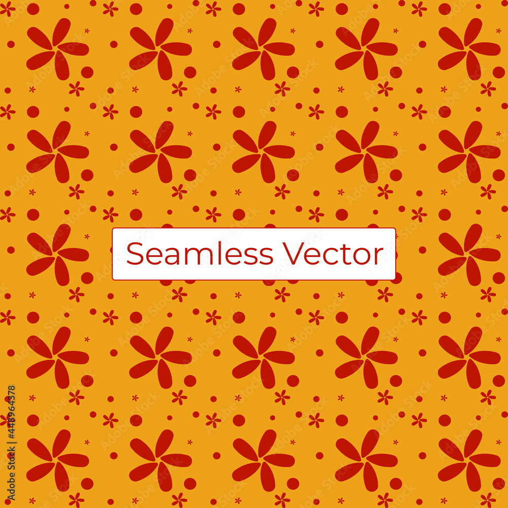 Floral geometric vector seamless pattern Floral geometric vector seamless pattern