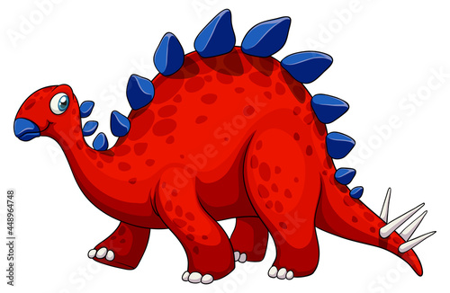 A stegosaurus dinosaur cartoon character