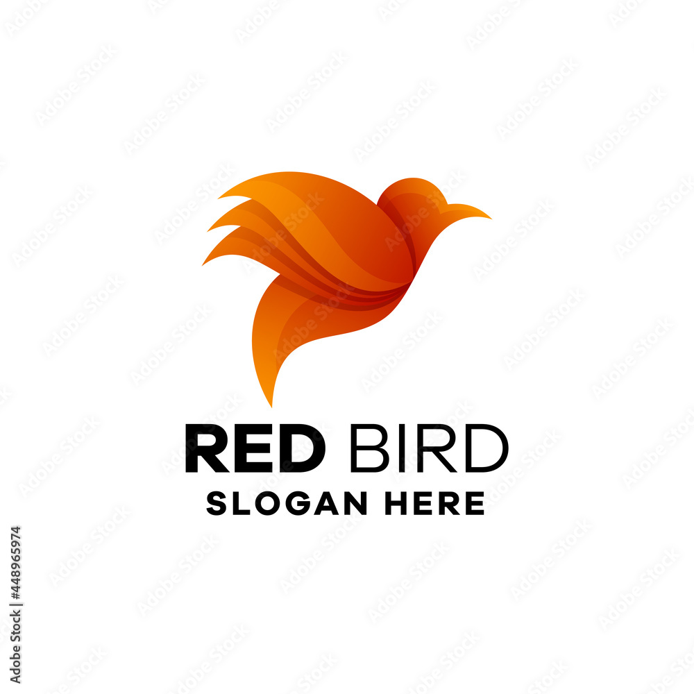 Fototapeta premium Bird Gradient Logo Template
