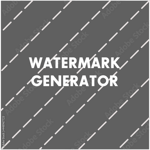 Watermark pattern generator template design