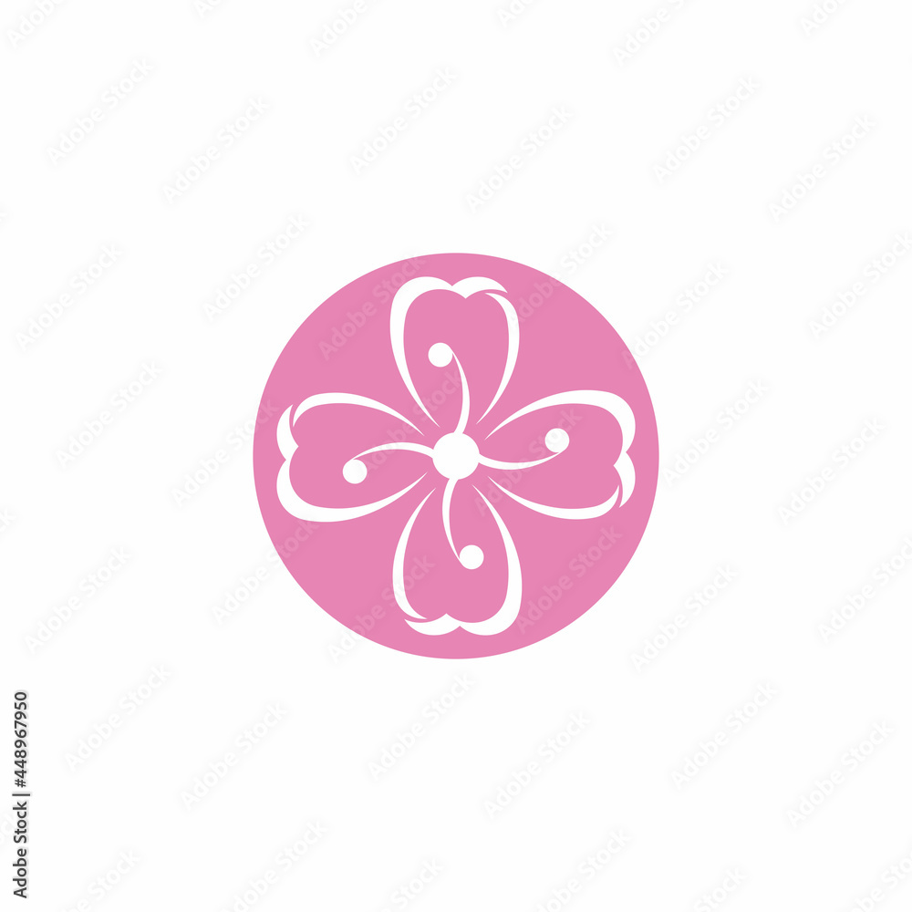 Beauty plumeria icon flowers design illustration Template Beauty plumeria icon flowers design illustration Template