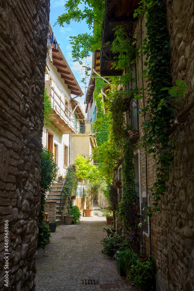 Volpedo, historic town on the Tortona hills, Piedmont, Italy