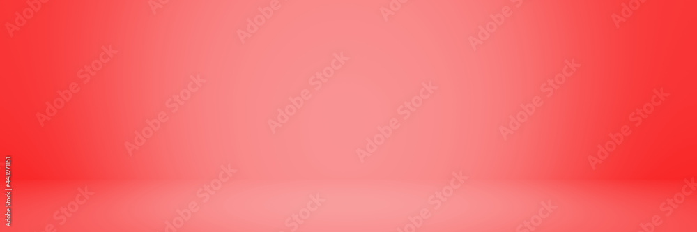 Abstract pastel pink color and gradient light background with studio table backdrops display product design. Blank empty space room for showing. Blur 3D render podium stage vector texture pattern.