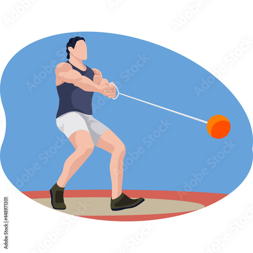 Male hammer thrower