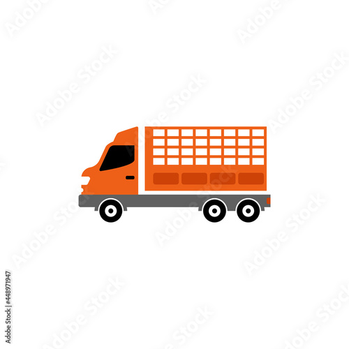 Animal truck icon design illustration template photo