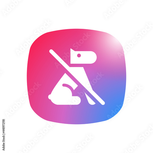 No Dog Allowed - App Icon Button