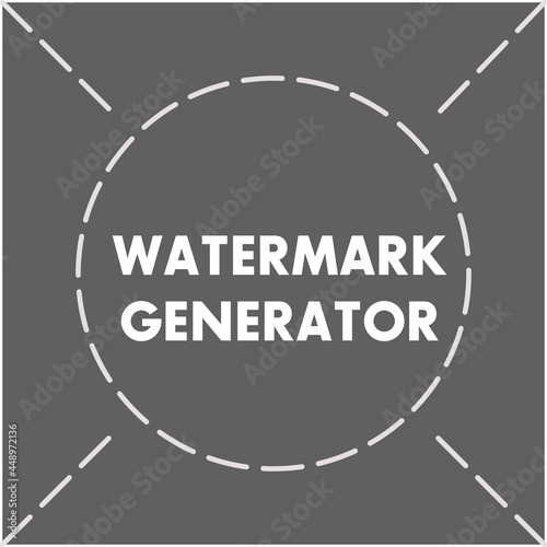 Watermark pattern generator template design
