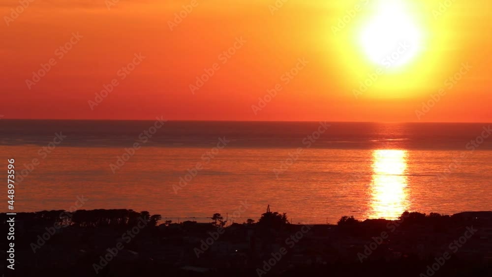 秋田県にかほ市 夕日 秋田県にかほ市 夕日