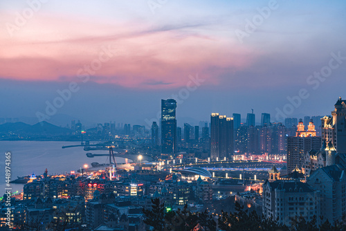 the xinghai square of  dalian city