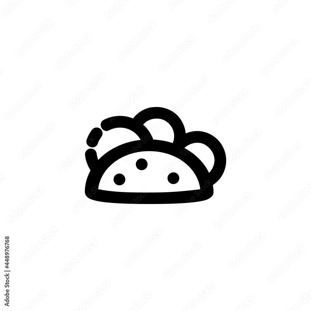 Vegan Tacos Food Vegetable Snack Yummy Monoline Symbol Icon Logo for Graphic Design UI UX and Website Vegan Tacos Food Vegetable Snack Yummy Monoline Symbol Icon Logo for Graphic Design UI UX and Website