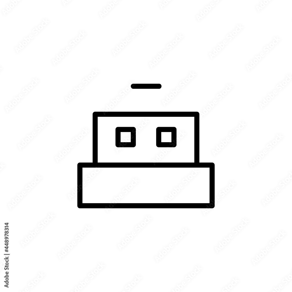 USB Plug Out Technology Gadget Vector Logo Monoline Icon Symbol for Graphic Design UI UX or Website USB Plug Out Technology Gadget Vector Logo Monoline Icon Symbol for Graphic Design UI UX or Website