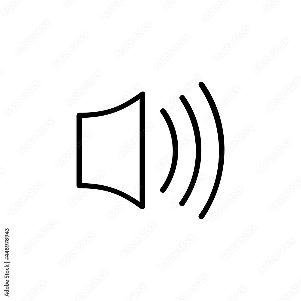 Audio Sound On Technology Gadget Vector Logo Monoline Icon Symbol for Graphic Design UI UX or Website Audio Sound On Technology Gadget Vector Logo Monoline Icon Symbol for Graphic Design UI UX or Website