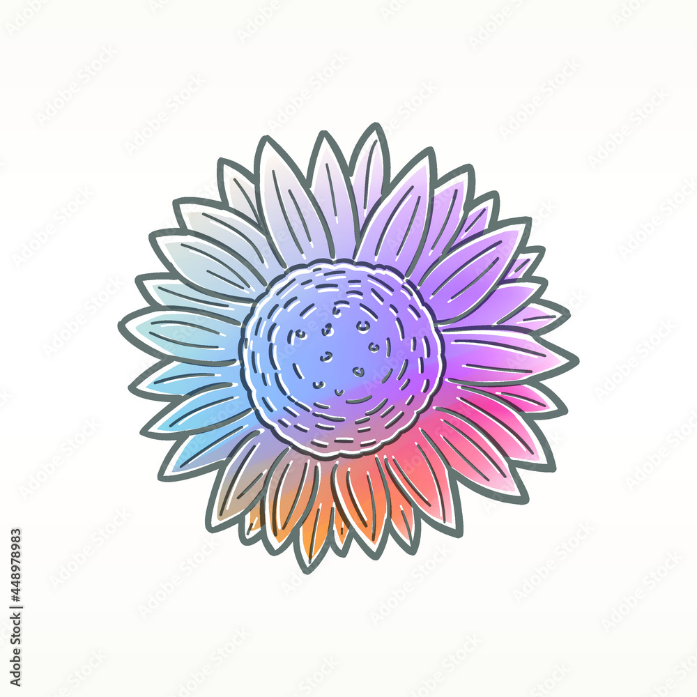Watercolor Soft CHANGE Icon Vector Illustration Design Artistic Paint Love Emoji Symbol. 