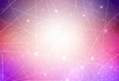 Light Pink, Yellow vector texture with colored lines.