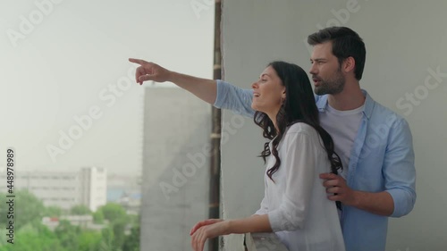 Beautiful young couple bonding while spending time together