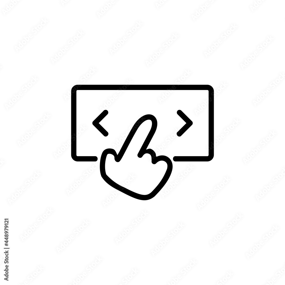Swipe Gesture Samrtphone Technology Gadget Vector Logo Monoline Icon Symbol for Graphic Design UI UX or Website Swipe Gesture Samrtphone Technology Gadget Vector Logo Monoline Icon Symbol for Graphic Design UI UX or Website