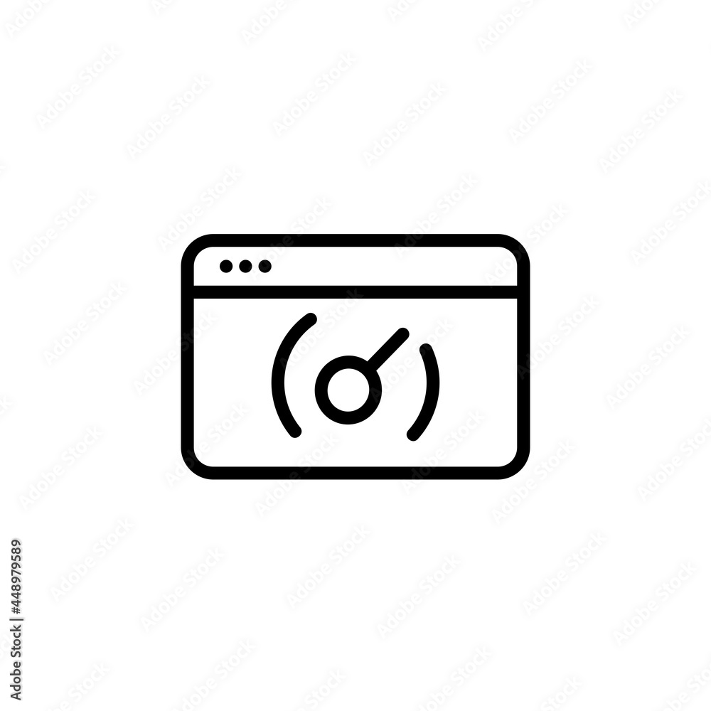 Speed Test Technology Gadget Vector Logo Monoline Icon Symbol for Graphic Design UI UX or Website Speed Test Technology Gadget Vector Logo Monoline Icon Symbol for Graphic Design UI UX or Website