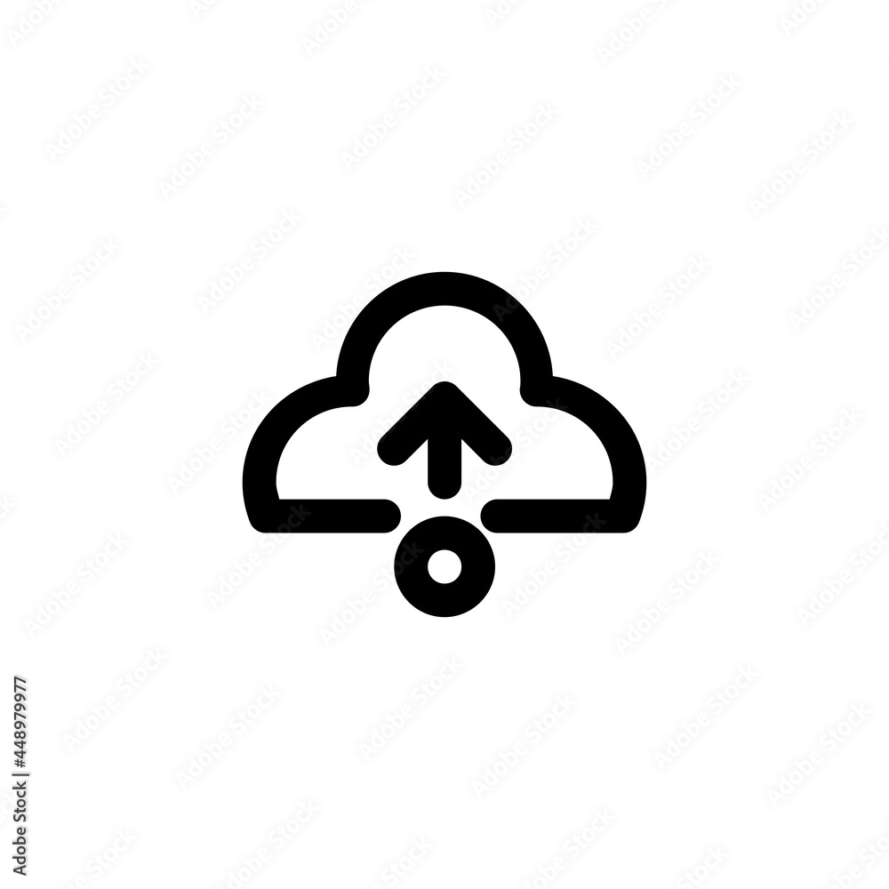 Cloud Server Technology Gadget Vector Logo Thick Bold Monoline Icon Symbol for Graphic Design UI UX or Website Cloud Server Technology Gadget Vector Logo Thick Bold Monoline Icon Symbol for Graphic Design UI UX or Website