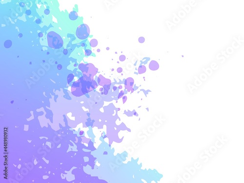 Vector Brush Stroke. Abstract Fluid Splash. Gradient Paintbrush. Sale Banner Brushstroke. Watercolor Textured Background. Blue and Indigo Isolated Splash on White Backdrop.